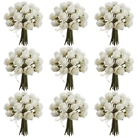9 Pack: 8" White Mini Rose Bundle Classic Traditions™ by Ashland®