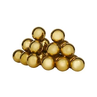 The Novogratz 5" Gold Stainless Steel Stacked Orb Bookends Set