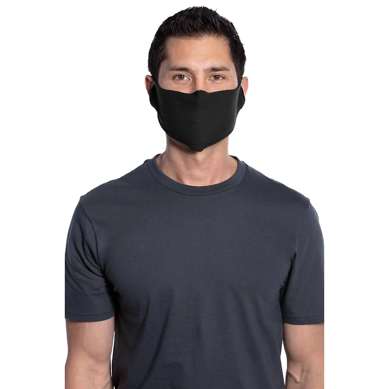 Port & Company® Black 50/50 Cotton/Poly Face Covering, 240ct.