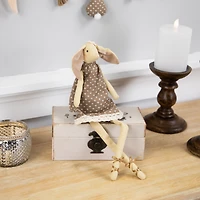 12" Long Legged Sitting Ballerina Girl Bunny Easter Figure