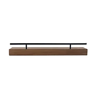 Melannco MDF & Metal Railing 24" Shelf