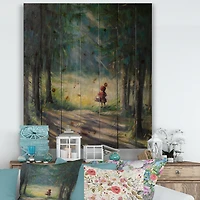 Designart - Little Red Riding Hood In The Woods