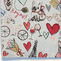 DII® I Love Paris Printed Dish Towels, 4ct.