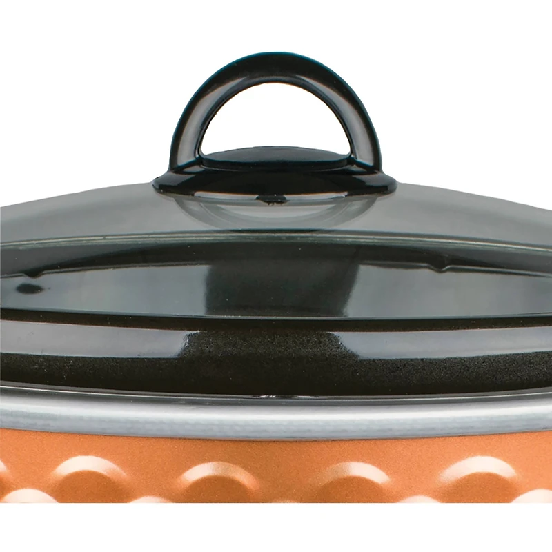Brentwood Copper 4.5qt. Scallop-Pattern Slow Cooker