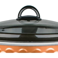 Brentwood Copper 4.5qt. Scallop-Pattern Slow Cooker