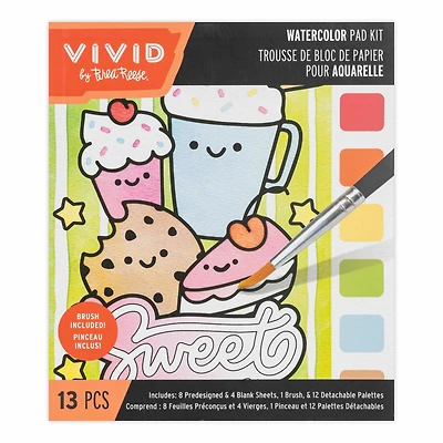 VIVID by Brea Reese® Kawaii Watercolor Pad Kit