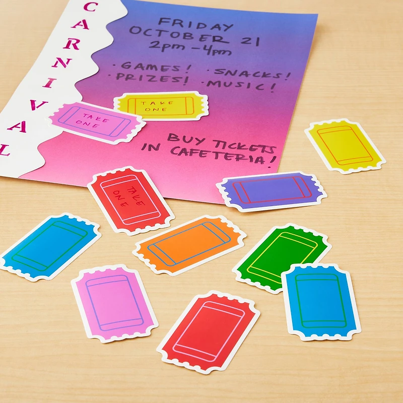 Back to Class Mini Die Cut Ticket Accents