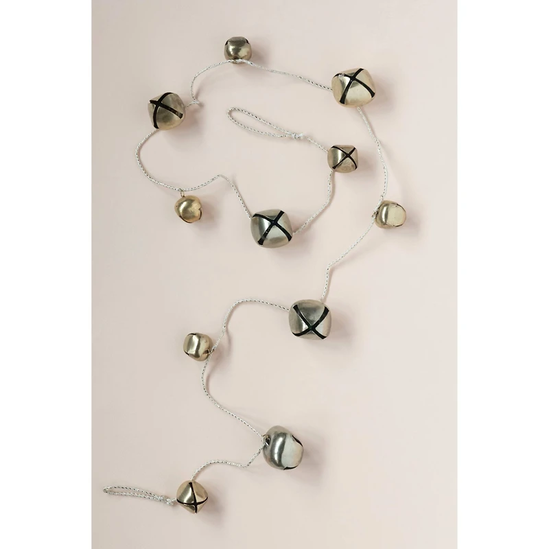 Hello Honey® 61" Gold Finish Metal Bells Garland