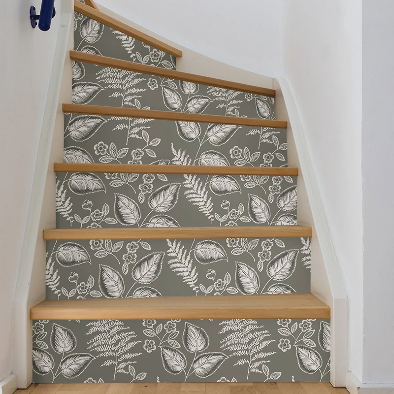 NuWallpaper Gray Foliage Peel & Stick Wallpaper