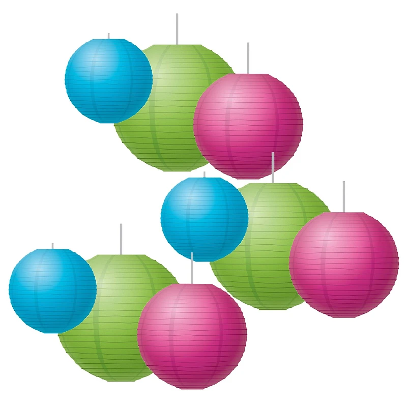 Teacher Created Resources® Brights Paper Lanterns, 3 Packs of 3
