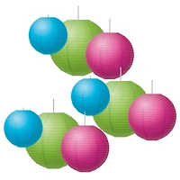 Teacher Created Resources® Brights Paper Lanterns, 3 Packs of 3