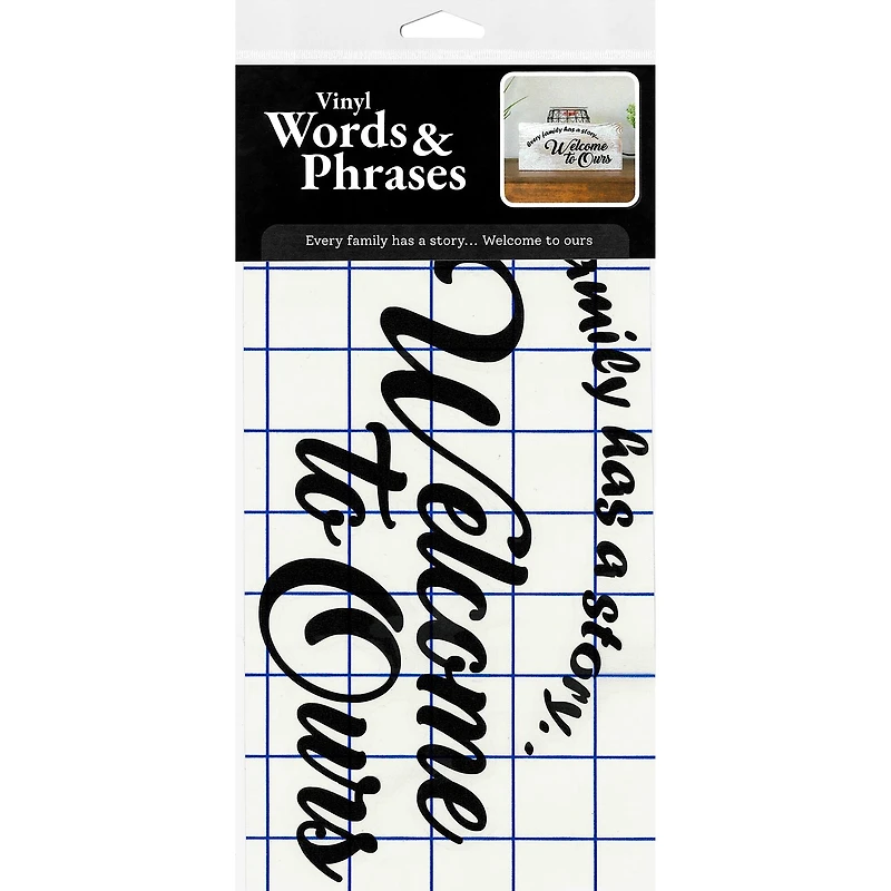 Leisure Arts® Vinyl Every Family Has A Story Black Wall Decal