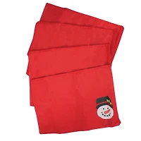 Snowman Pouch with Christmas Place Mats - 13.5" - Set of 4