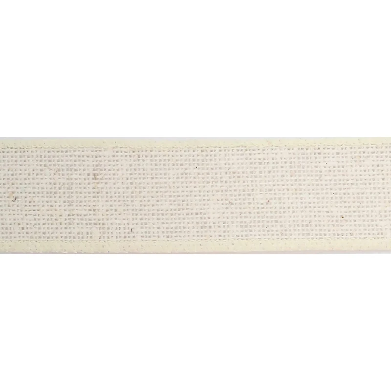 1.5" x 30ft. Ivory Wired Faux Burlap Ribbon by Celebrate It™