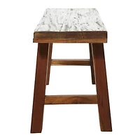 Brown Mahogany Industrial Bench