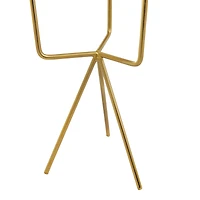 Gold Contemporary Planter, Set of 2" 12", 9"