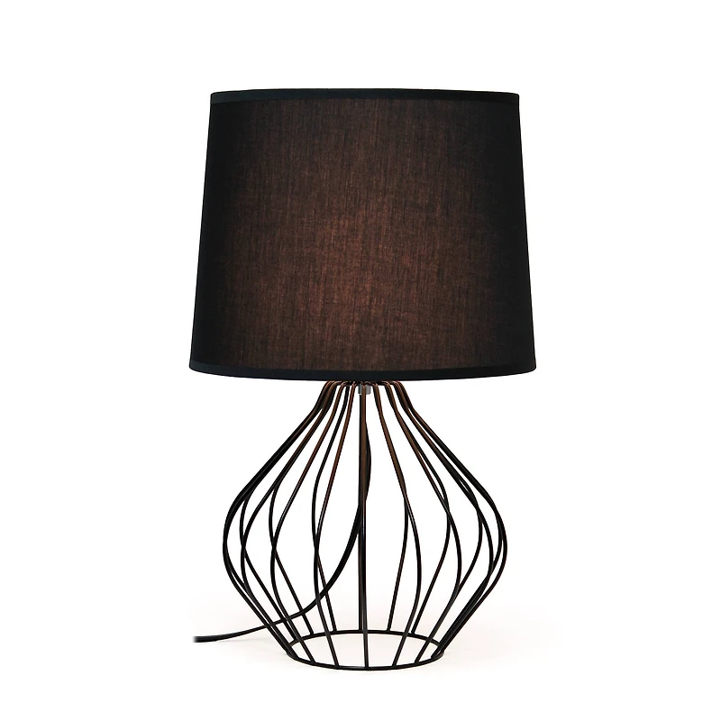 Simple Designs 19.7" Geometrically Wired Table Lamp