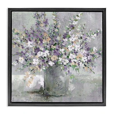 Stupell Industries Blossoming Aster Flower Bouquet Floater Framed Art