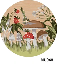 Mushroom Paint-by-Number Plywood Surface Kit by Artist's Loft®