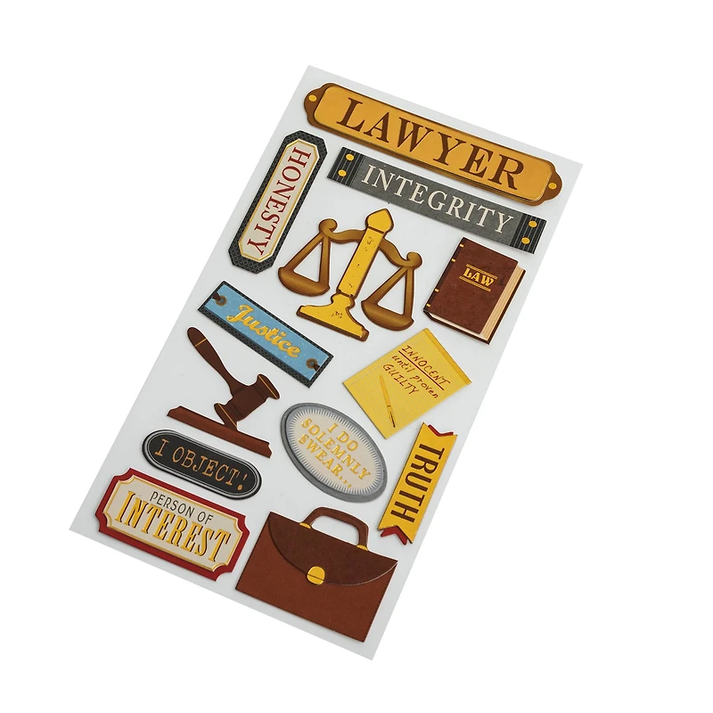 Lawyer Dimensional Stickers by Recollections™