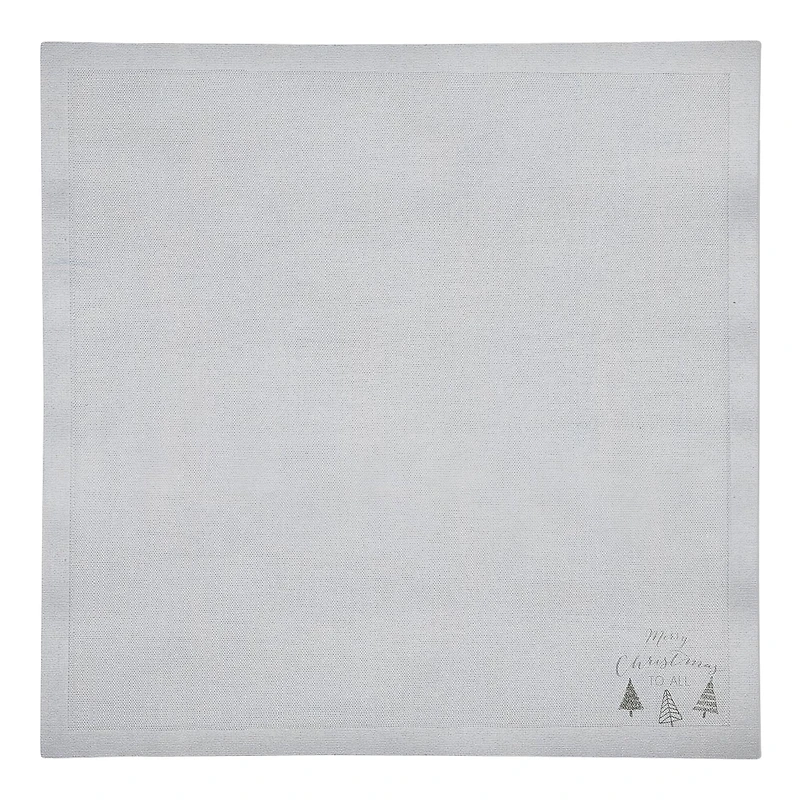 Merry Christmas to All 10" x 10" Cotton Twill Napkin