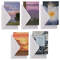 JAM Paper 4" x 6" Assorted Deepest Sympathy Cards & Envelopes, 10ct.