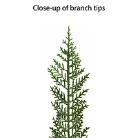7.5ft. Pre-Lit Cypress Artificial Christmas Tree, Warm White LED Lights