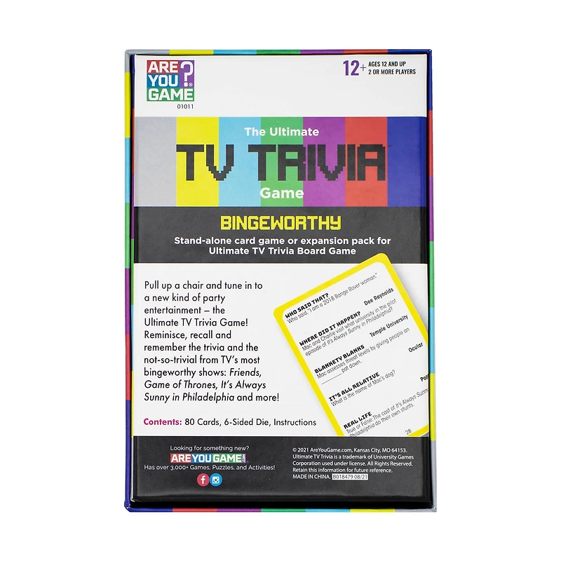 The Ultimate TV Trivia Game - Bingeworthy Expansion