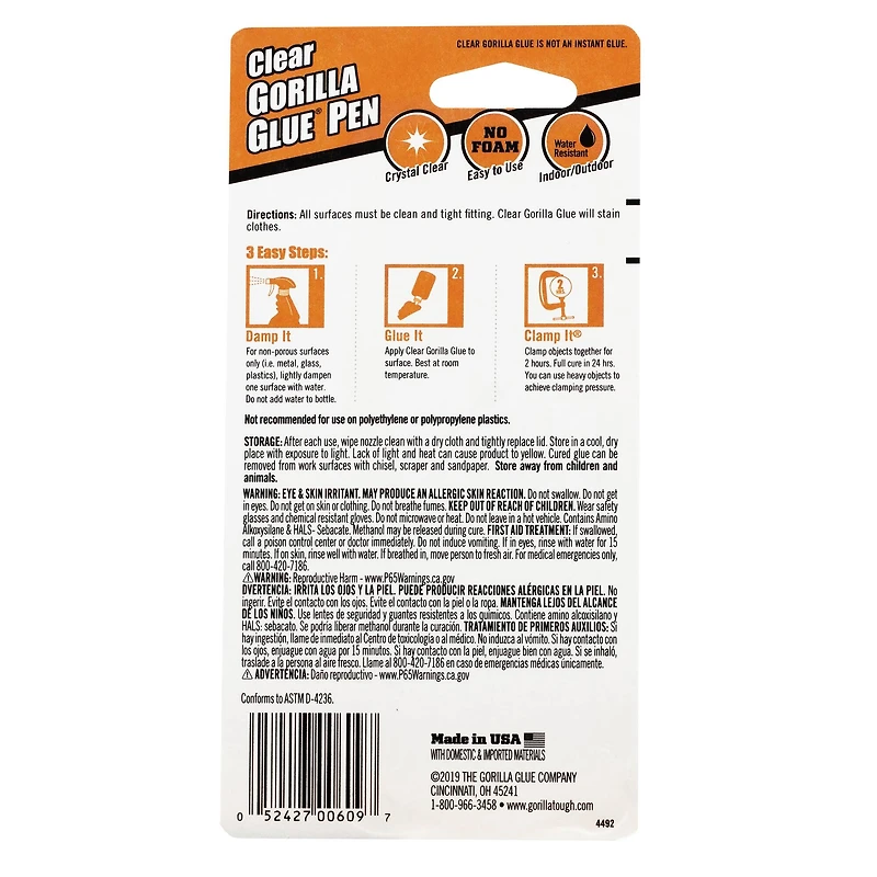 Gorilla® Clear Glue Pen