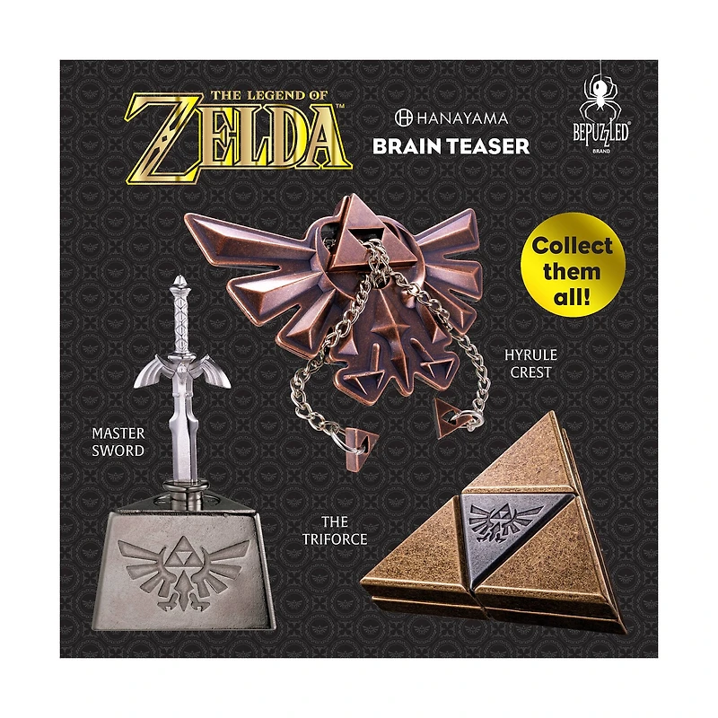 Hanayama Level 4 Cast Puzzle - The Legend of Zelda: Hyrule Crest