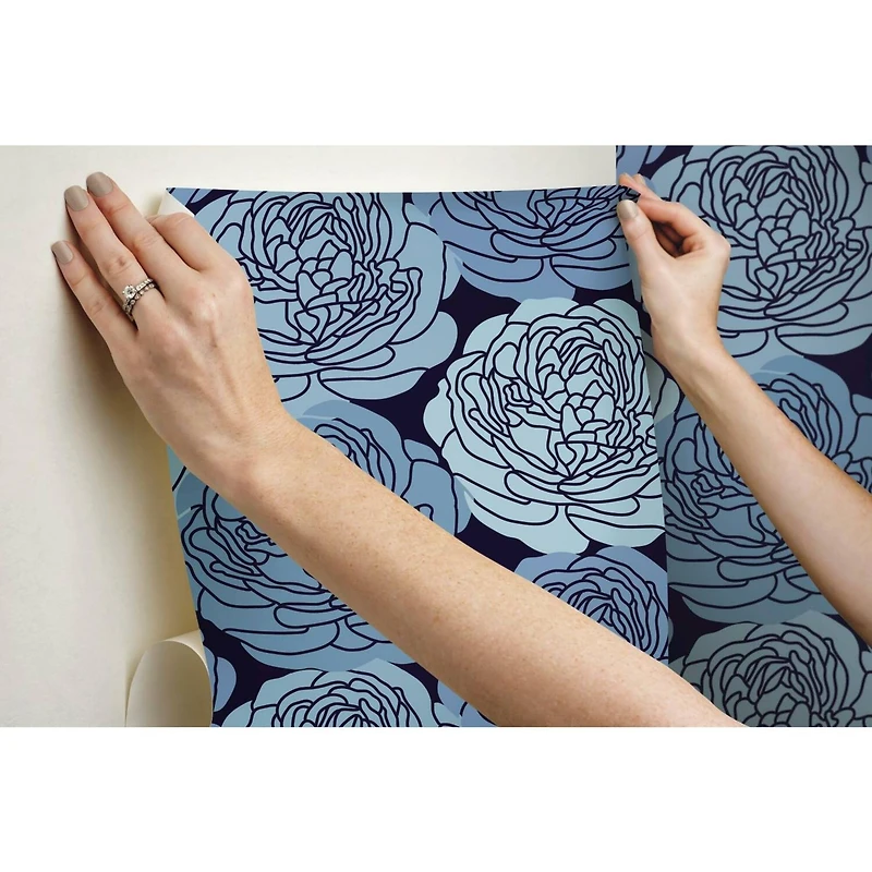 RoomMates Bed of Roses Peel & Stick Wallpaper