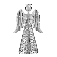 9" Silver LED Tabletop Angel
