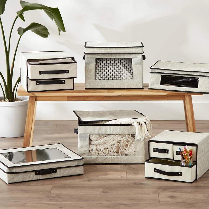 DII® Jumbo Damask Closet Storage Cube