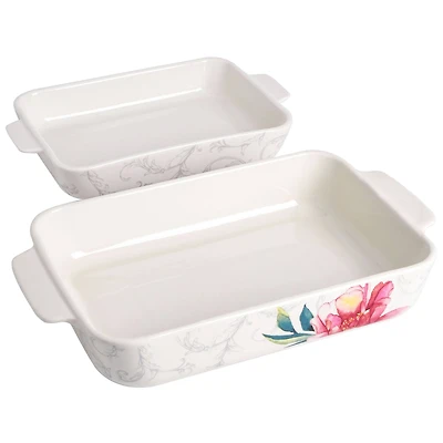 Martha Stewart 2-Piece Ceramic Baker Set