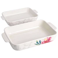 Martha Stewart 2-Piece Ceramic Baker Set