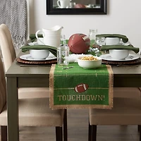 DII® Touchdown Print Jute Table Runner 14X74