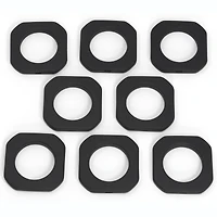 Dritz® Home Matte Black 1.562" Square Curtain Grommets, 8ct.