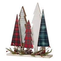 Glitzhome® 14" Wooden Christmas Tree Table Décor