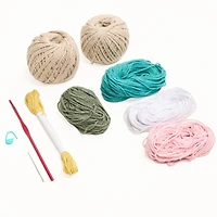 Spring Flower Basket Crochet Kit by Loops & Threads®