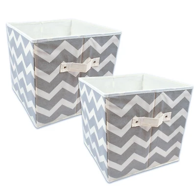 DII® 11" Nonwoven Polyester Chevron Storage Cubes