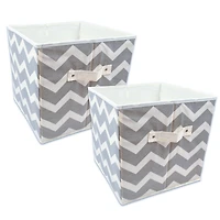 DII® 11" Nonwoven Polyester Chevron Storage Cubes