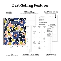 TF Publishing 2024-2025 Large Mod Flowers Monthly Planner