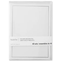 Silver Border Flat Cards & Envelopes by Recollections