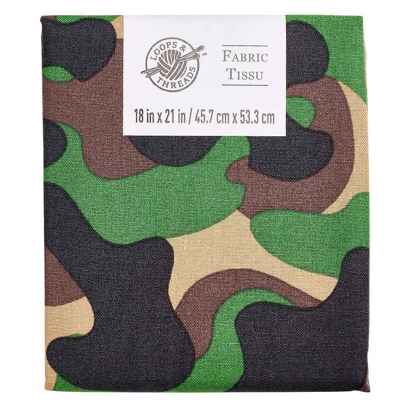 Camouflage Cotton Fabric by Loops & Threads®