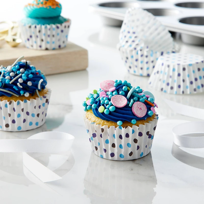 Multi Polka Dot Grease Resistant Baking Cups by Celebrate It