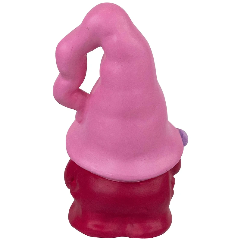 7" Pink & Fuchsia Spring Gnome Figurine & Butterfly