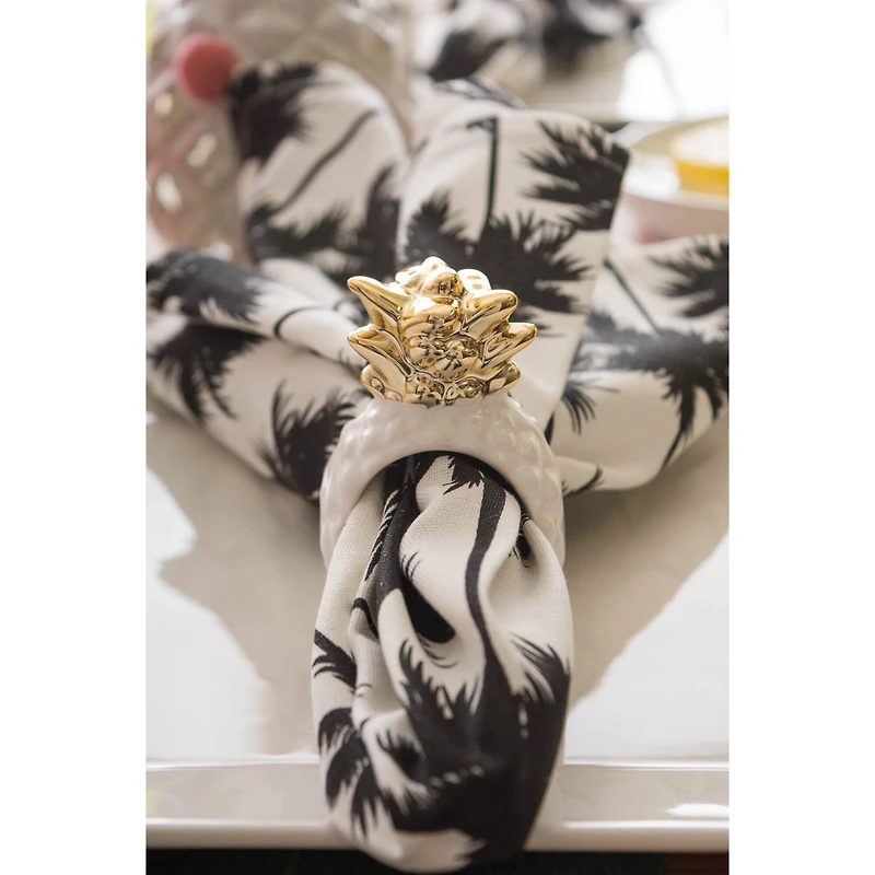 DII® Gold Pineapple Napkin Rings, 4ct.