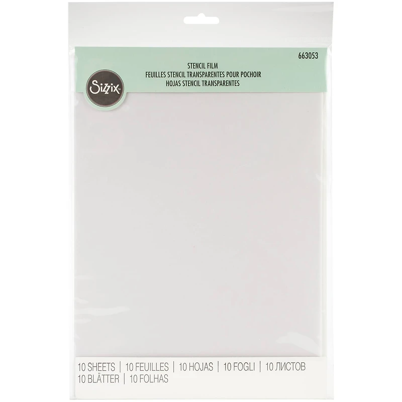 Sizzix® 8.5" x 11" Stencil Film, 10ct.