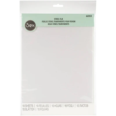Sizzix® 8.5" x 11" Stencil Film, 10ct.