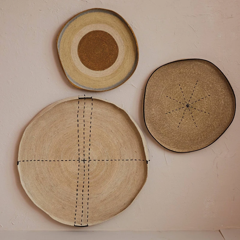 Hello Honey® Round Woven Seagrass Wall Basket Set